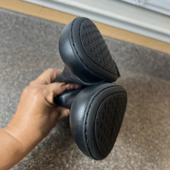 Rockport Black Leather Boots Womens 10 M Zip Up Heel Ankle Bootie Comfort Casual - Picture 6 of 10